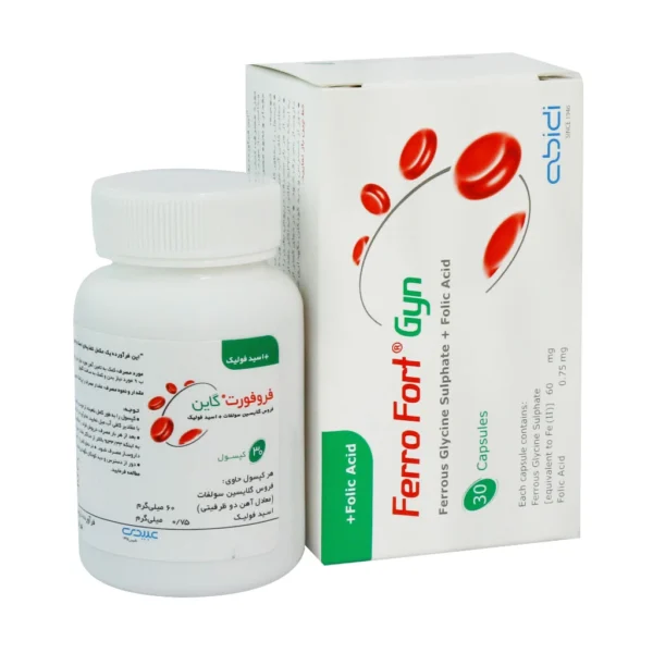 Abidi-Ferro-Fort-Gyn-30-Caps-1 کپسول فروفورت گاین عبیدی ۳۰ عددی 40999888
