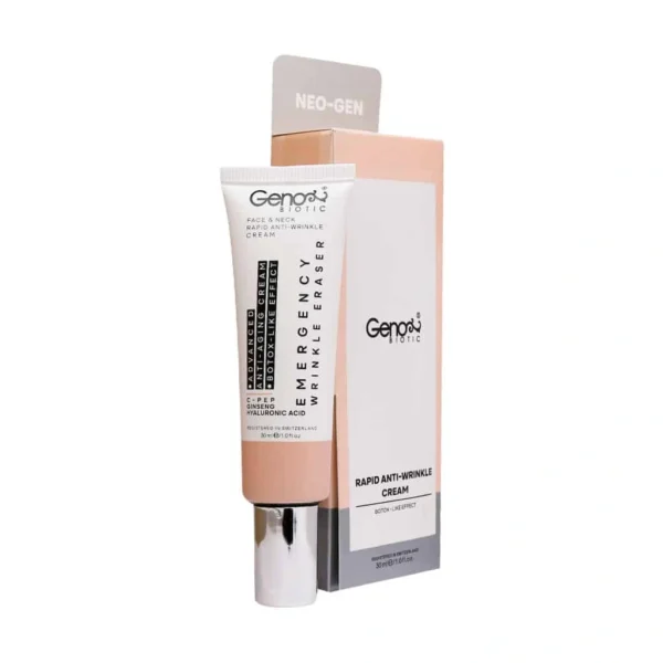 Geno-Biotic-Face-And-Neck-Rapid-Anti-Wrinlke-Cream-30-ml کرم ضد چروک فوری صورت و گردن ژنوبایوتیک ۳۰ میلیلیتر 9084989
