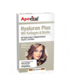 کپسول هیالورون پلاس آپوویتال 30 عددی(حاوی کلاژن،هیالورونیک اسید،بیوتین،ویتامین ث)