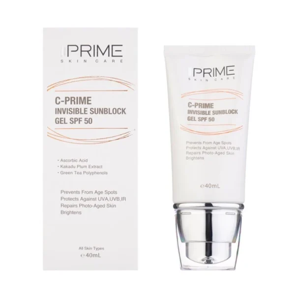 ژل ضدآفتاب ویتامین سی SPF 50 پریم ۴۰ میلی‌لیتر 9089498