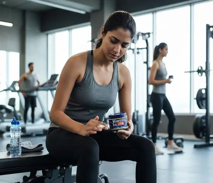 استفاده از ژل ضد درد مینزال برای گرفتگی عضلات 6465421