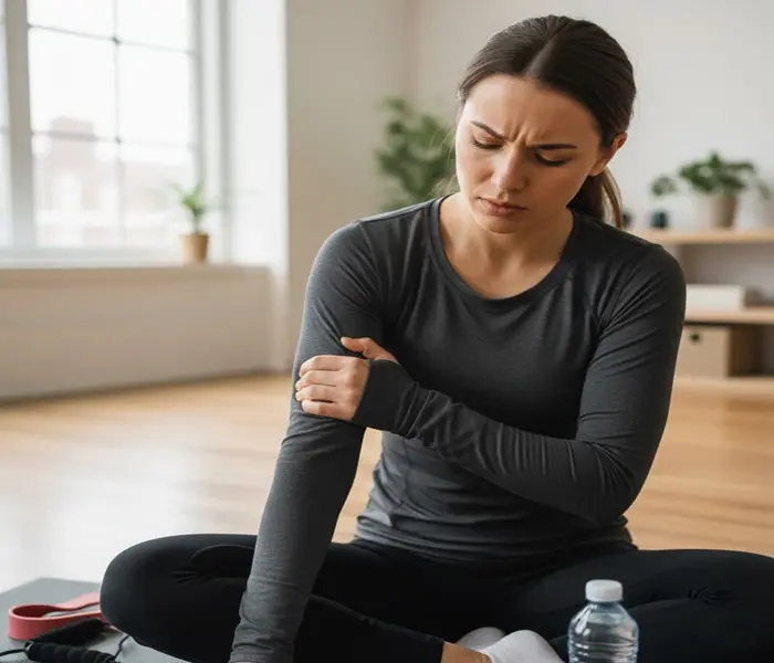 درد بازو به دلیل ورزش سنگین 54685431