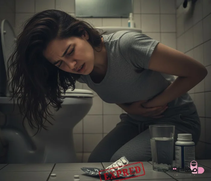 حالت تهوع و دل درد شدید بانو 654654350