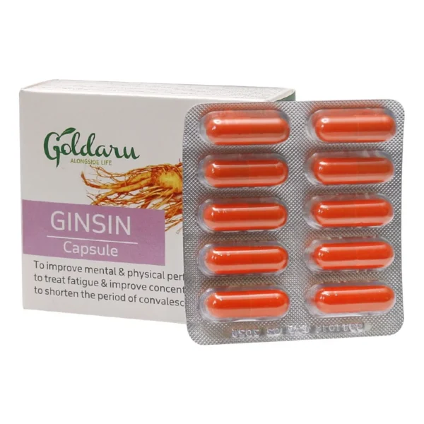 کپسول جین‌سین گل دارو ۳۰ عددی | Goldaru Ginsin Capsules 30pcs - Image 1