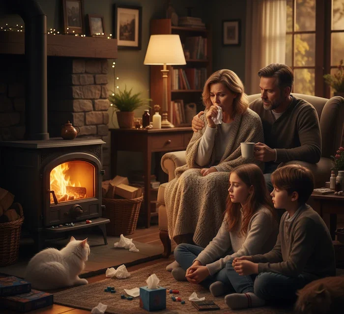 سرماخوردگی و سرفه خلطی بانو در فصل زمستان 65145321