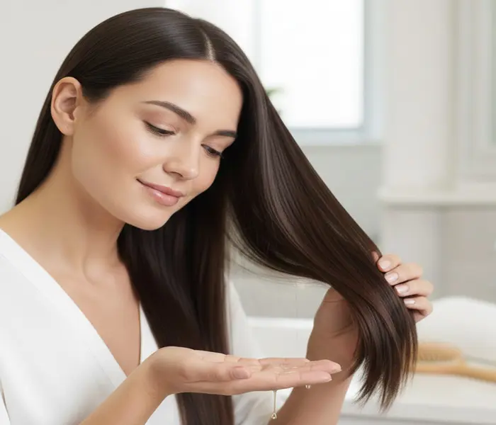 استفاده از سرم برای موهای کراتینه شده 646543115