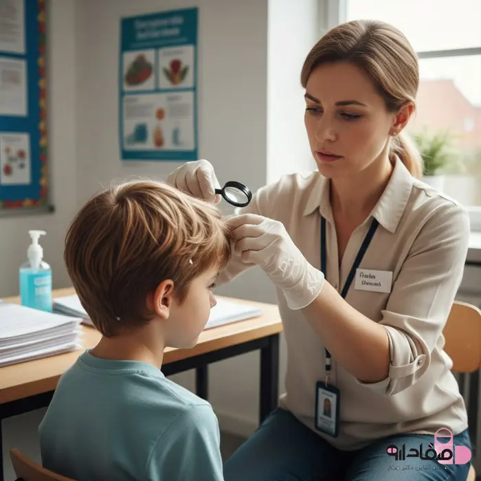 معاینه موی فرزندان 56456412