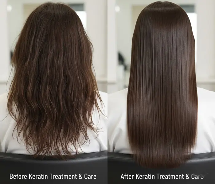 مقایسه موهای کراتین شده 5465431