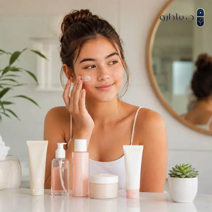 استفاده از کرم آبرسان روی پوست 54544563