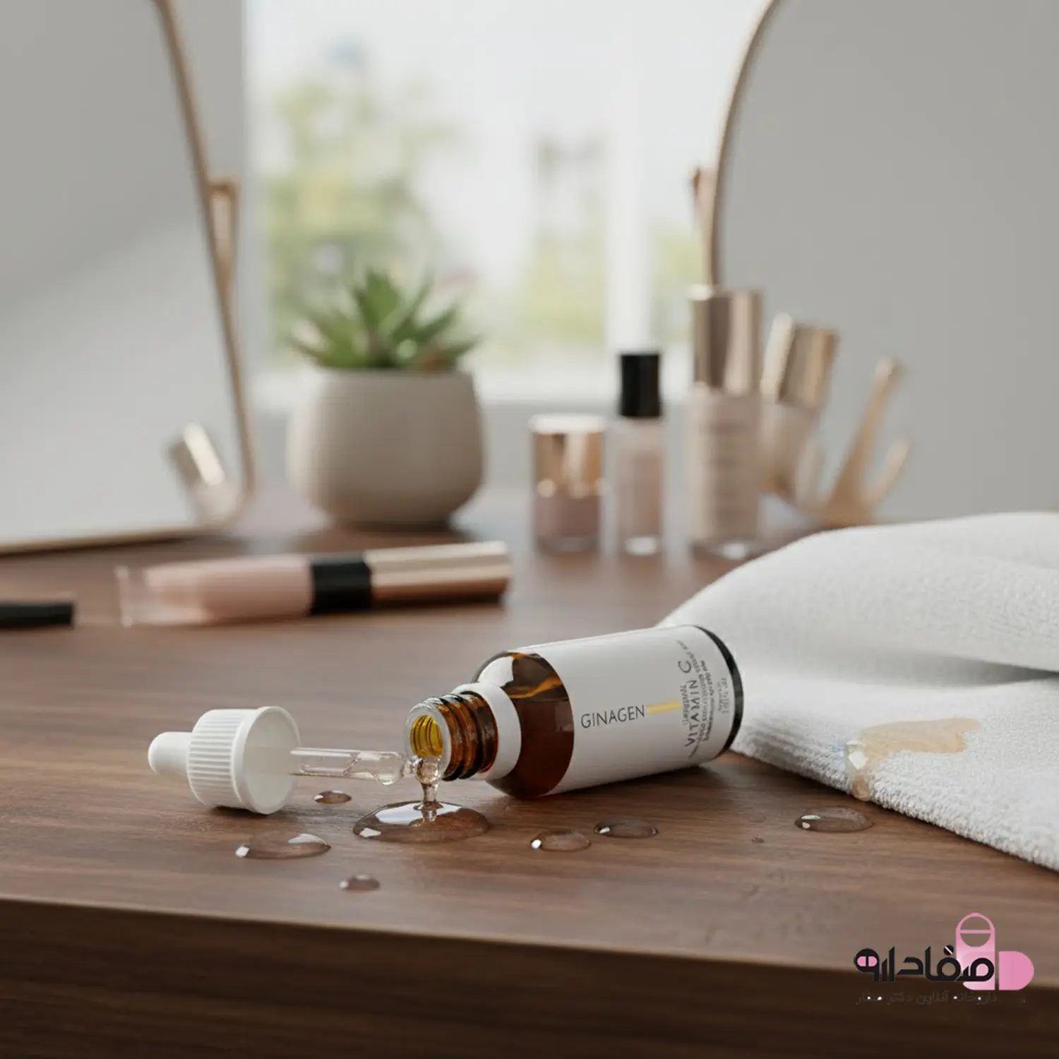 ژل سرم ویتامین C ژیناژن مدل Liposomal 6541564156
