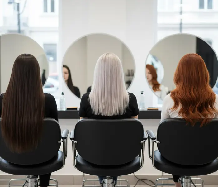 انواع موهای کراتین شده در آرایشگاه 654654132