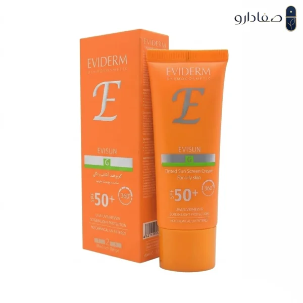 کرم ضد آفتاب رنگی اویدرم SPF50 مدل Evisun کرم ضد آفتاب رنگی اویدرم SPF50 مدل اوی سان 685465312